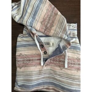 Free Planet 3-button Hoodie‎ Aztec Print Mens Size Small